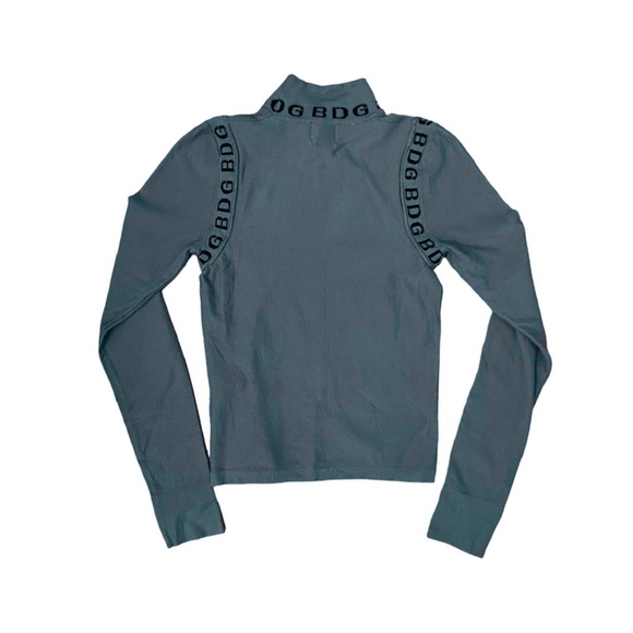 URBAN OUTFITTERS BDG long sleeve blue turtleneck top - Picture 4 of 4